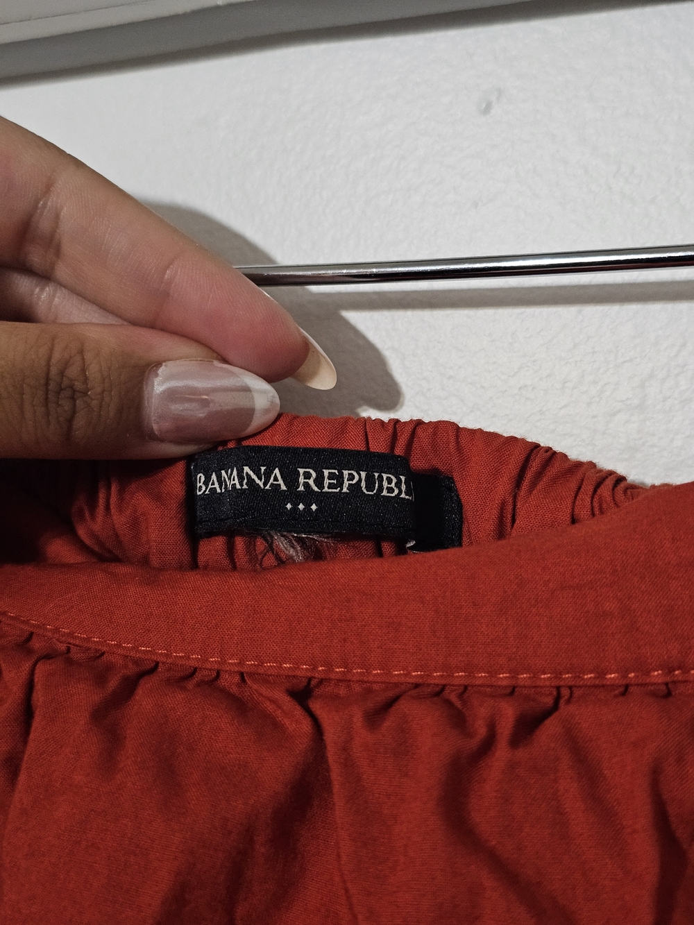 Banana Republic Maxi Skirt - Red Tiered Women's Skirt - Picture 7 of 9
